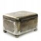 Art Deco sugar bowl, silver-plated brass, Norblin, Poland, 1920s