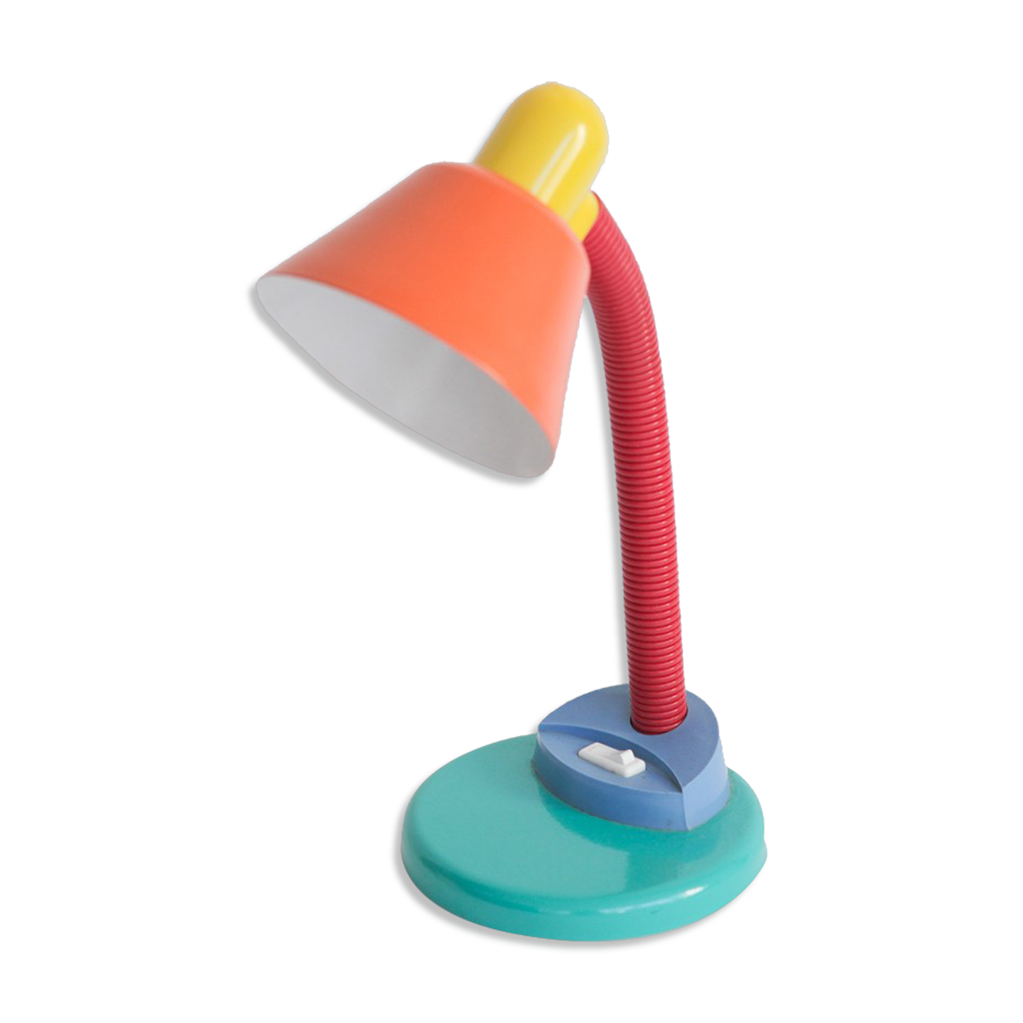 Multicolored articulated desk lamp Aluminor - 80s