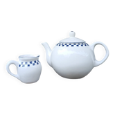Ensemble théière et pot à lait