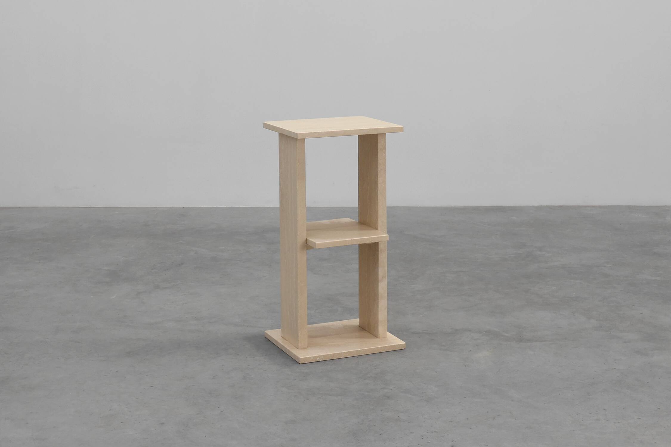 Mid-Century Travertine Console, Belgium 1980s