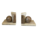 Pair of marble and onyx bookends