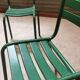 Set of 4 Metal terrace chairs Tolix T1 T2 and Fermob