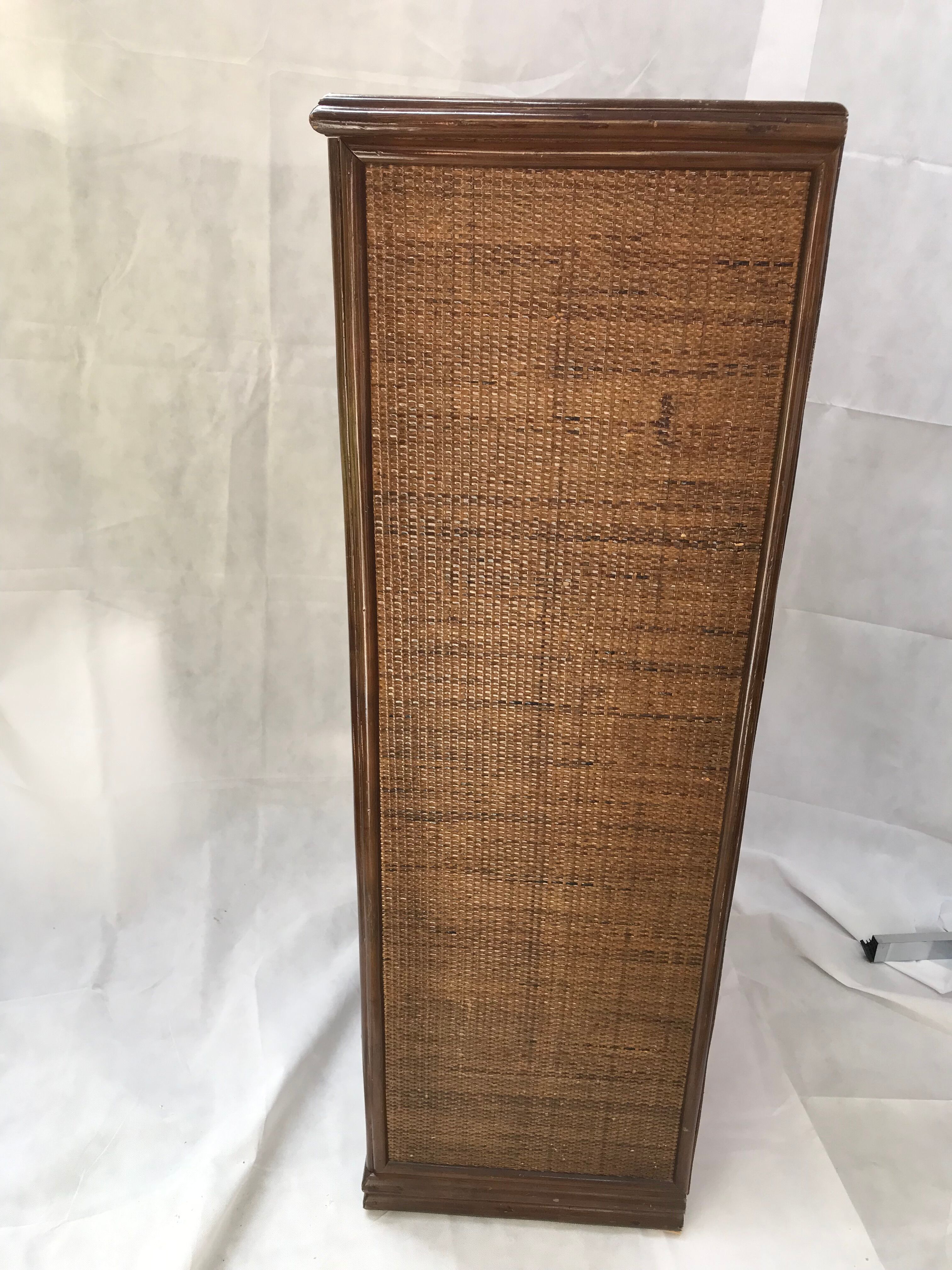 Rattan chest of drawers 7 drawers