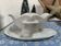 Antique porcelain sauce boat with bamboo pattern.
