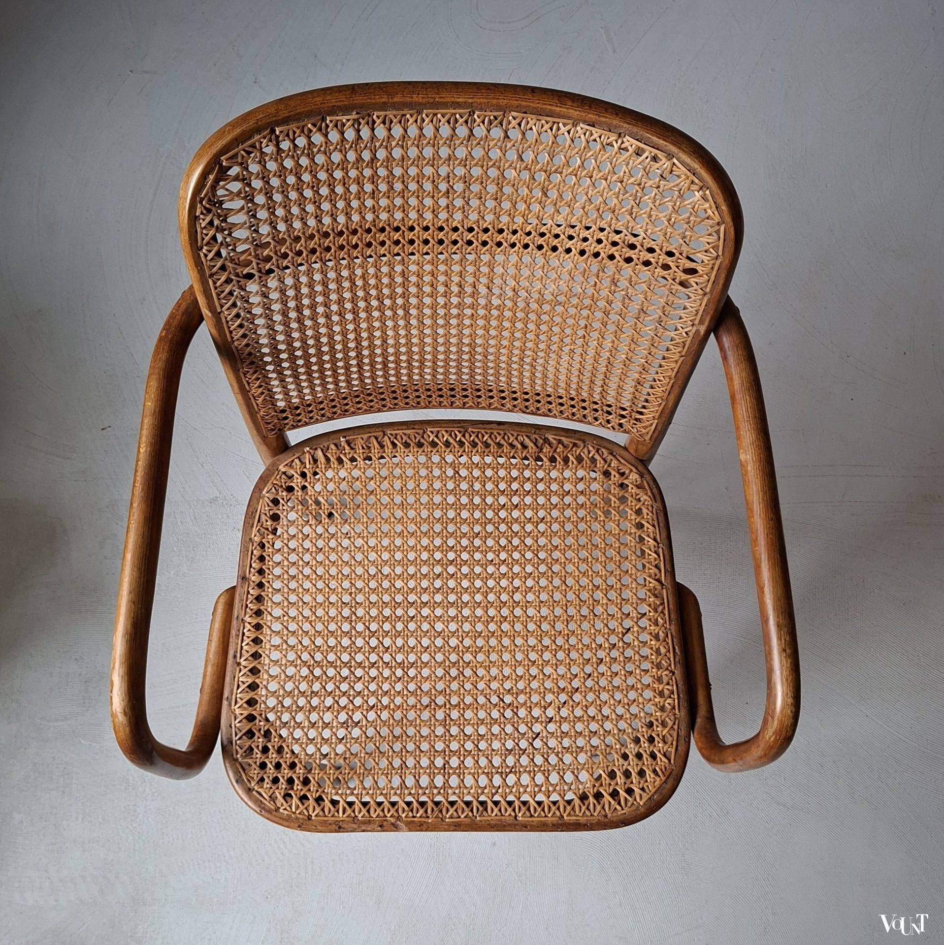 Prague or A 811 F chair, Josef Hoffmann for Thonet, 1950s