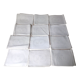 Set of 12 linen / cotton damask cloth napkins