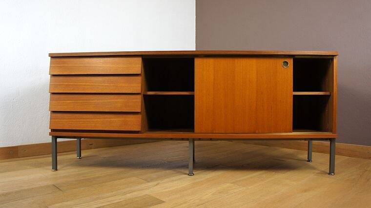 Teak Enfilade by Louis Paolozzi Vintage 1960 Monopoly Edition