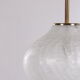 Very rare glass hanging lamp by doria leuchten, 1960, germany