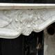 Louis XV Style Fireplace In Carrara Marble Circa 1880