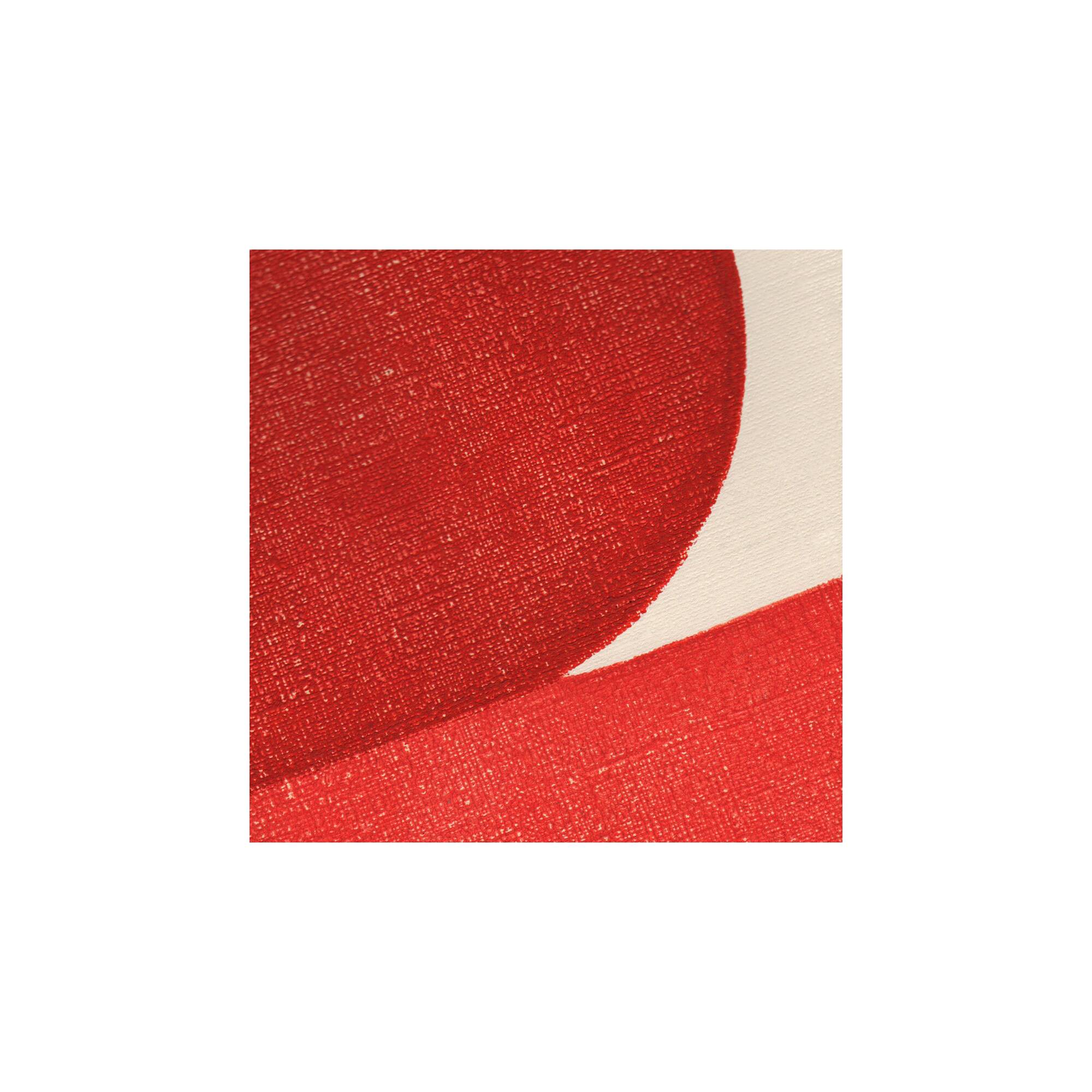 Abstract painting 30x40cm minimalist illustration red signed Eawy