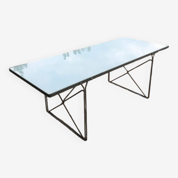 Table à manger en verre par Niels gammelgaard pour Ikea