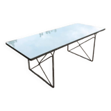 Glass dining table by Niels Rangelgaard for Ikea