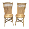 Pair of rattan chairs