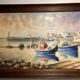 Old painting, Marine signed André Cartayrade (1921-2016)