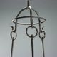 Antique wrought iron chandelier A. Gerardi Italy 19th century