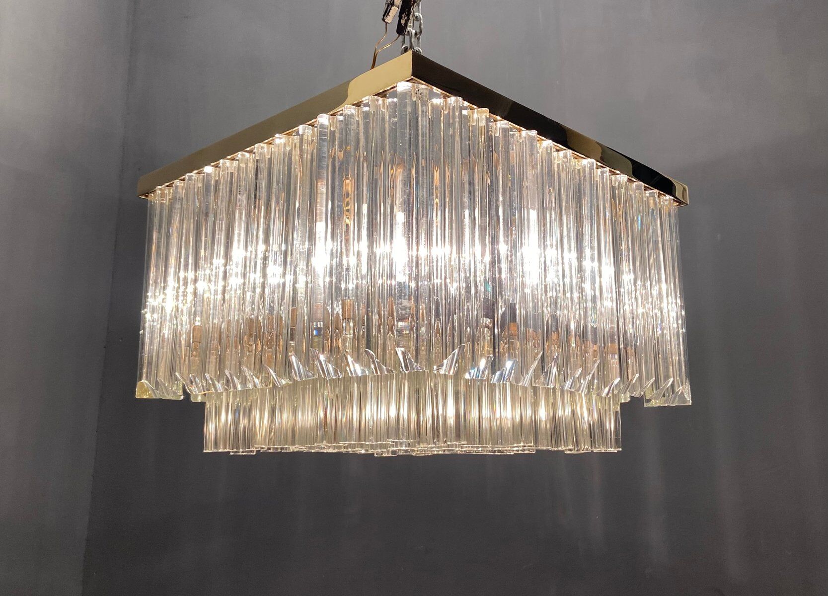 Lustre verre de Murano du milieu du siècle