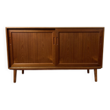 Mid-length Scandinavian vintage teak sideboard, 1960s