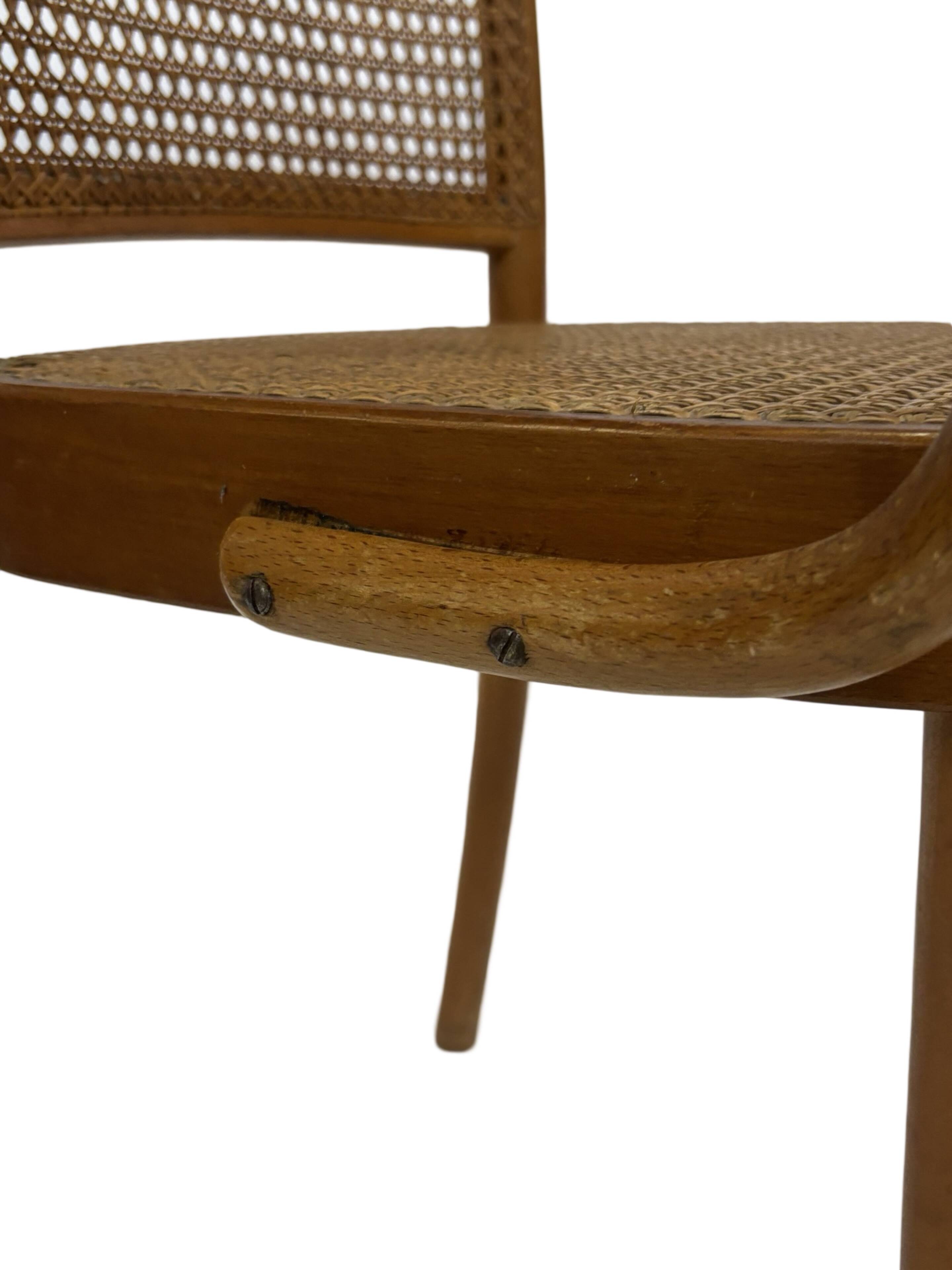 Chaise vintage modèle 811 / Chaise Prague de Josef Hoffmann pour Ligna 1950