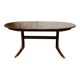 Oval GPlan table in mahogany from the 1970s with a butterfly extension.