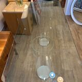 Glass console, design