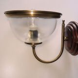 Glass sconce brass gold
