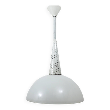 Suspension perforée Mathiew Matégot midcentury, Holophane, France, années 1950