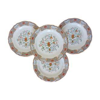 4 flat plates of Gien model Rouen 2106196