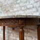 Console half moon natural wood period Louis XVI XVIII th century