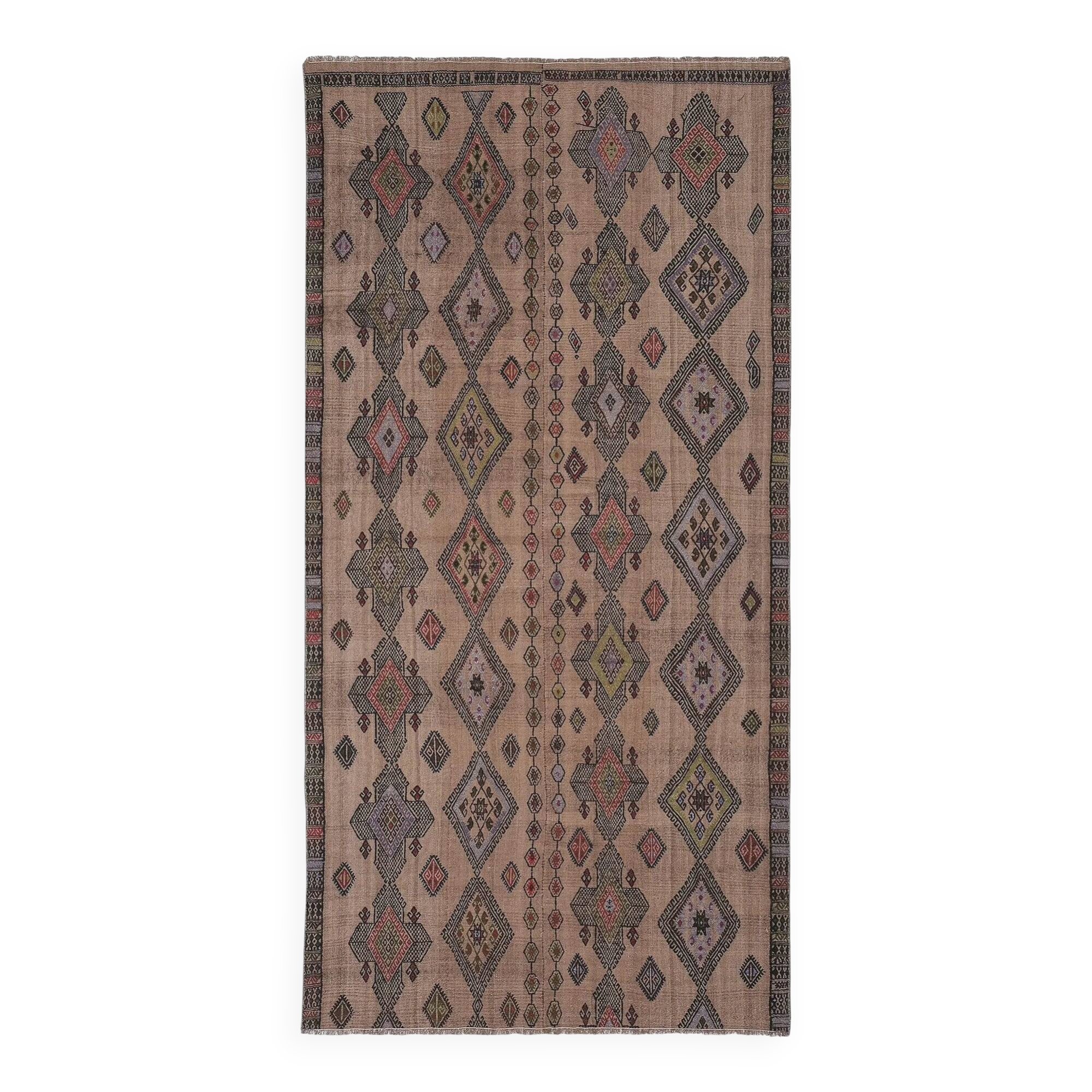 Vintage hand-embroidered textile 148x297 cm
