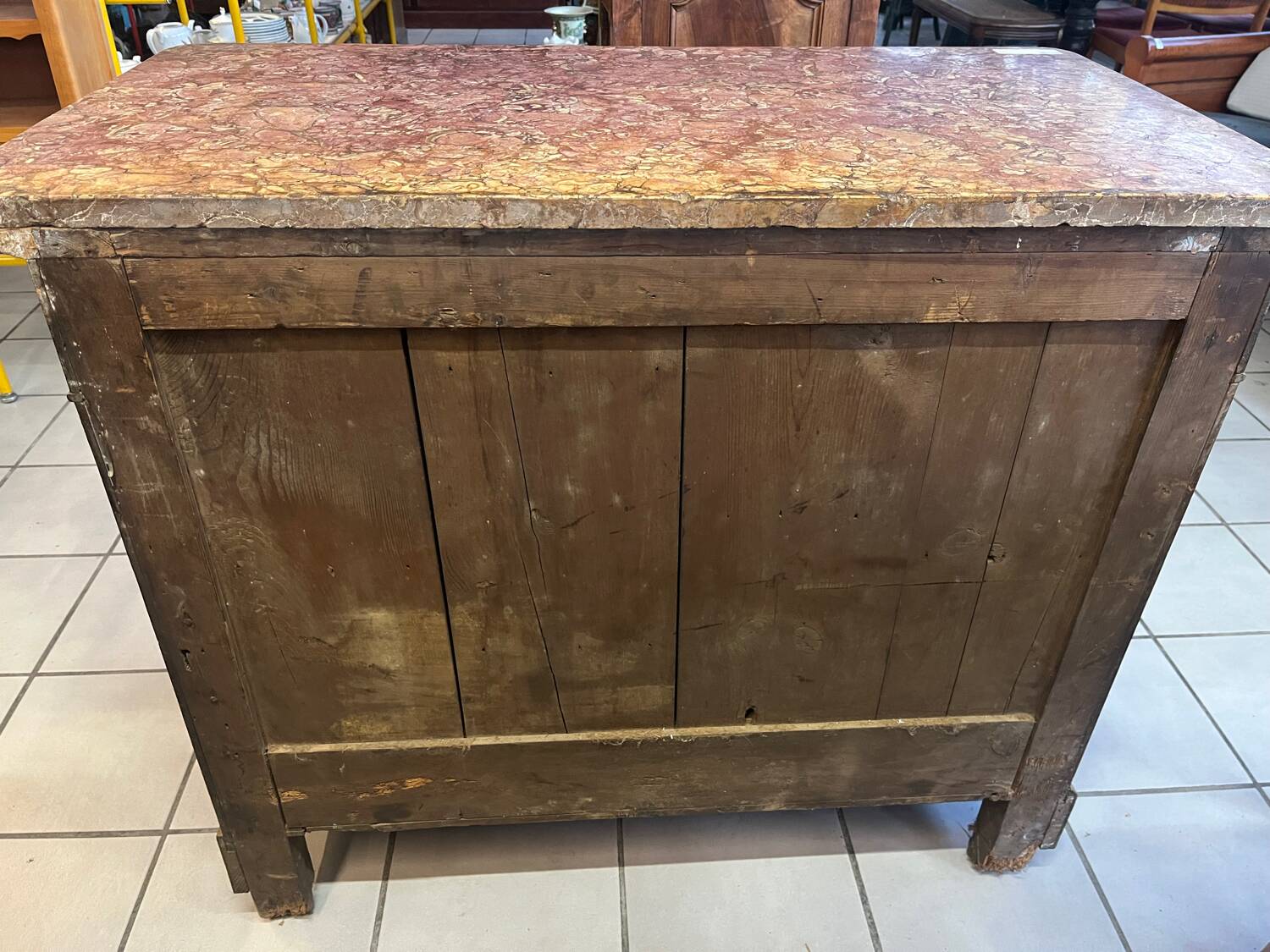 Aero-abrasive chest of drawers