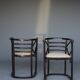 Model 728 'Fledermaus' chairs attributed to Josef Hoffmann for J & J Kohn,