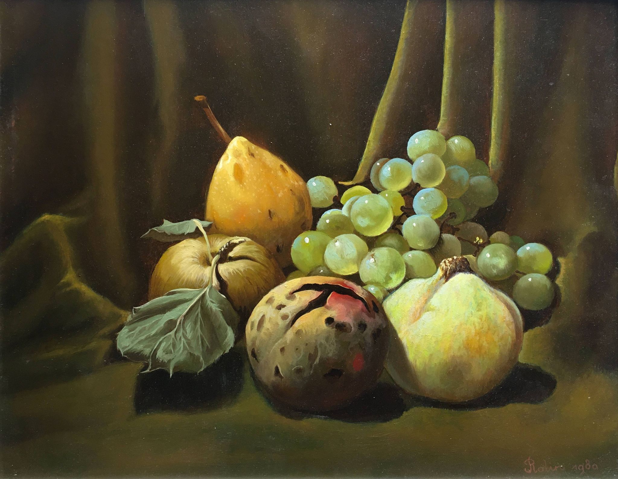 "Still Life with Tave Fruit" by Rolin 1980