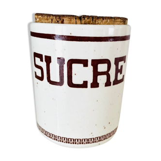 Pot céramique vintage Sucre « Codec » Sado