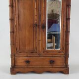 H.61 wood doll cabinet bamboo way