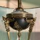 Lampe en bronze Empire en Athénienne