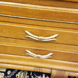 Oak buffet marble top