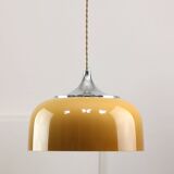 Space Age Brown Pendant Lamp from Guzzini, 1960s