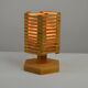 Pine table lamp by Pelle Snickare, Sweden, 1970s