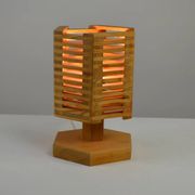 Pine table lamp by Pelle Snickare, Sweden, 1970s