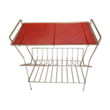 Side table with magazine rack