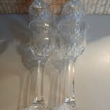 4 antique stemmed glasses