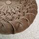 Pleated velvet cushions
