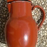 Enamelled canvas pitcher