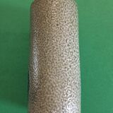 Sandstone scroll vase signed Jean Claude Monange, daisy motif