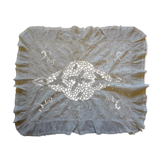 Embroidered cotton veil