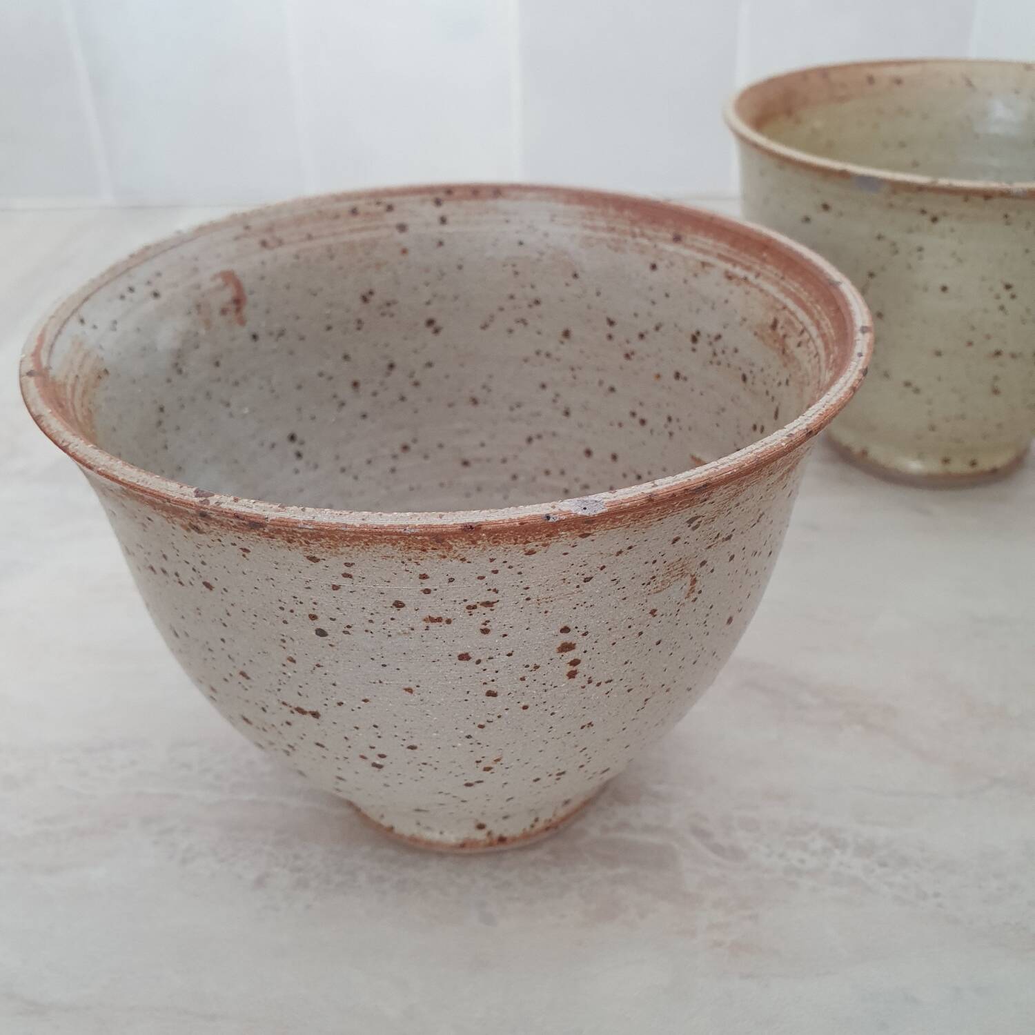 Set of 4 Large Pyrite Stone Bowls