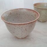 Set of 4 Large Pyrite Stone Bowls