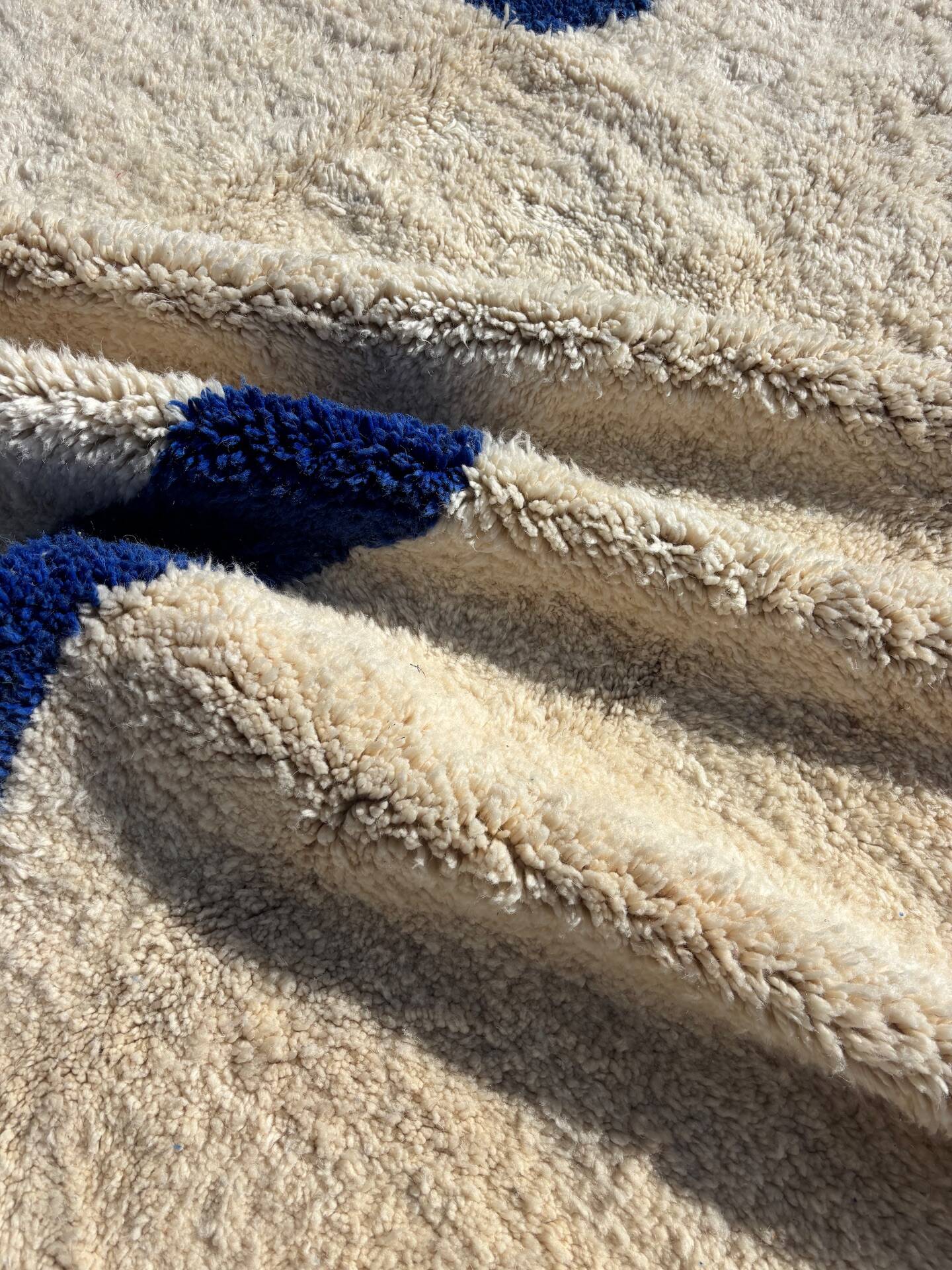My Moroccan shaggy Berber rug customised.