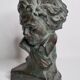 Bust of Beethoven after Cipriani in patinated plaster to resemble bronze, 27 cm