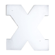 Enamelled letter X